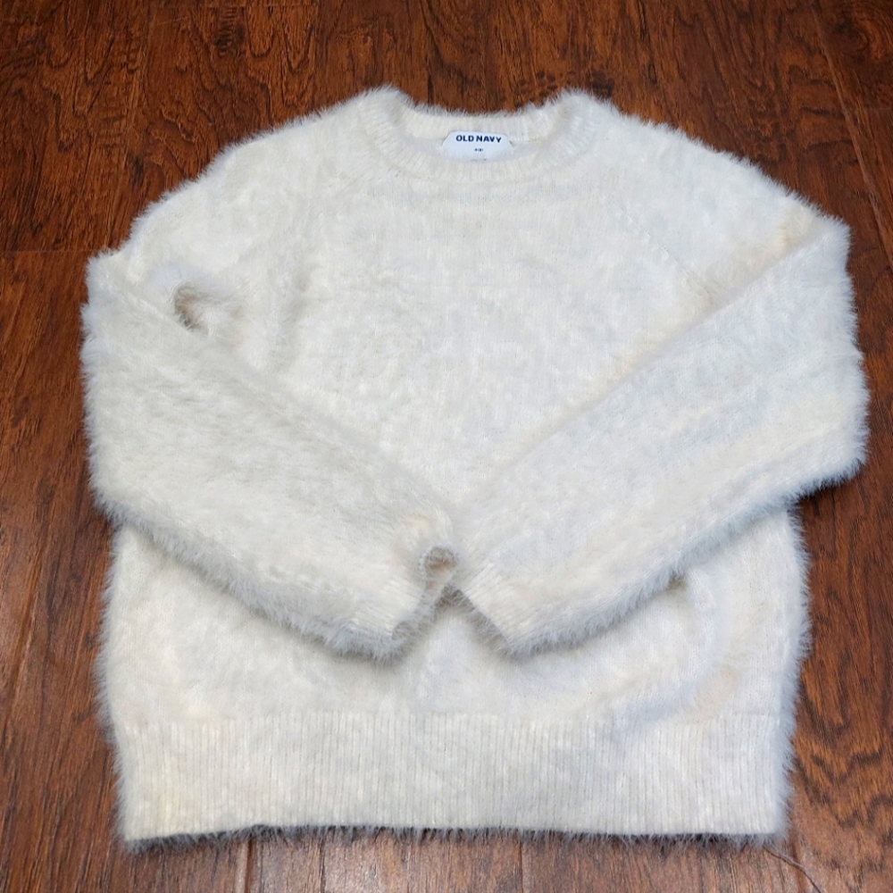 Girls fluffy dress sweater